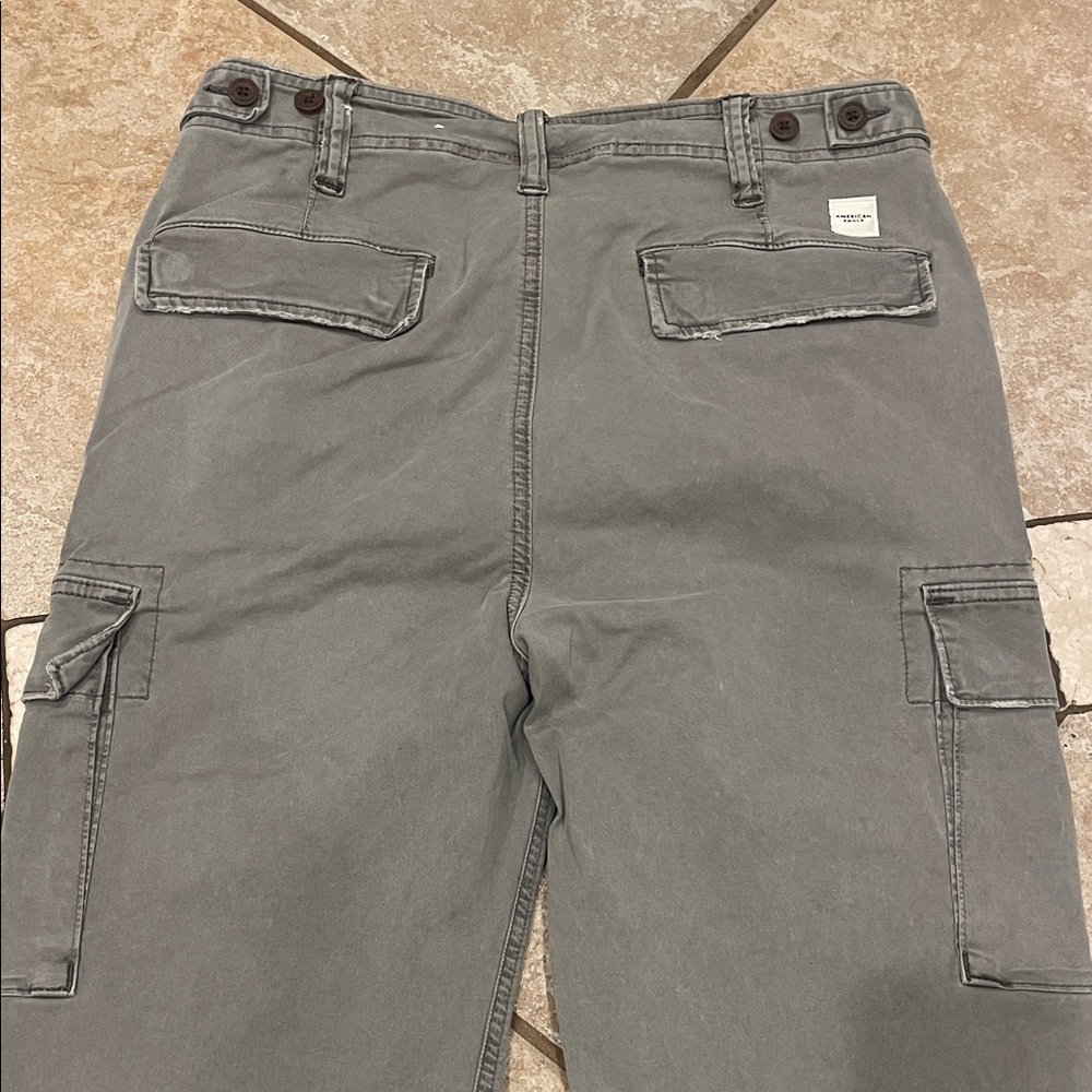 American Eagle Outfitters Men's Cargo Pants in Gray - Picture 8 of 14